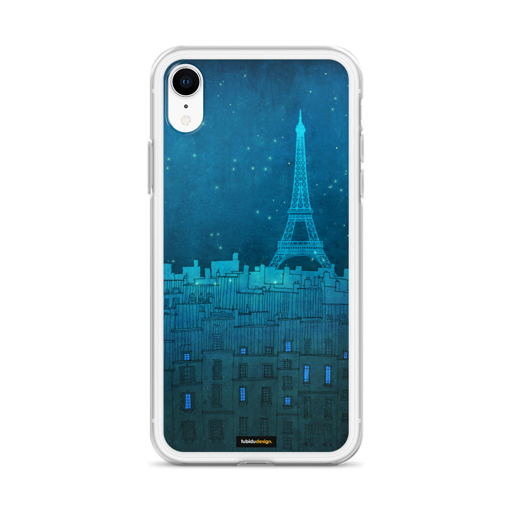 The Eiffel tower in Paris - Illustrated iPhone Case