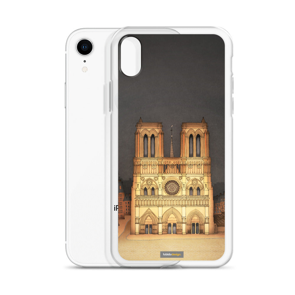 The Notre Dame in Paris - Illustrated iPhone Case