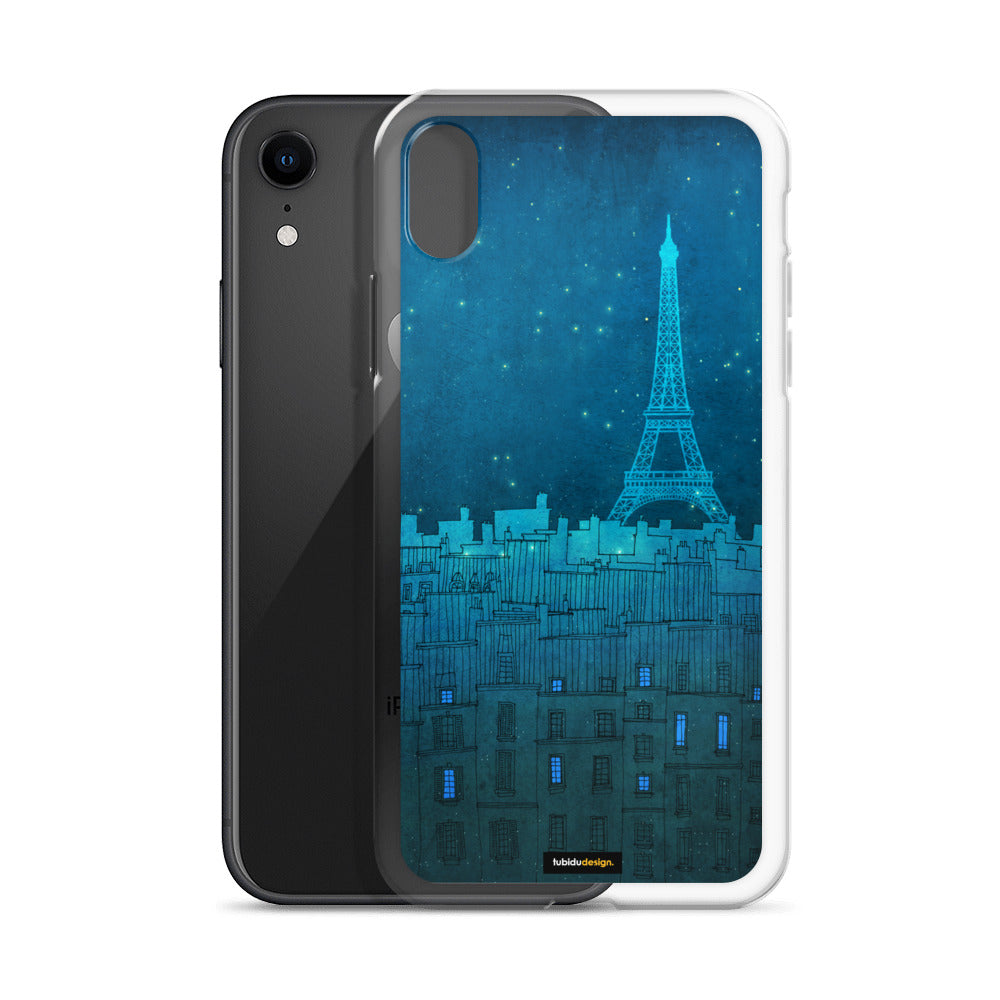 The Eiffel tower in Paris - Illustrated iPhone Case