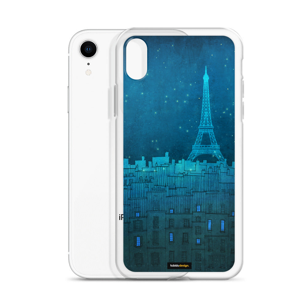 The Eiffel tower in Paris - Illustrated iPhone Case