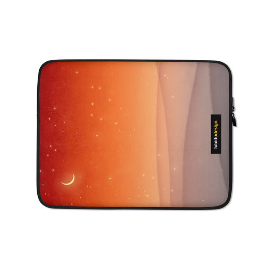 Moonrise (red) - Illustrated Laptop Sleeve