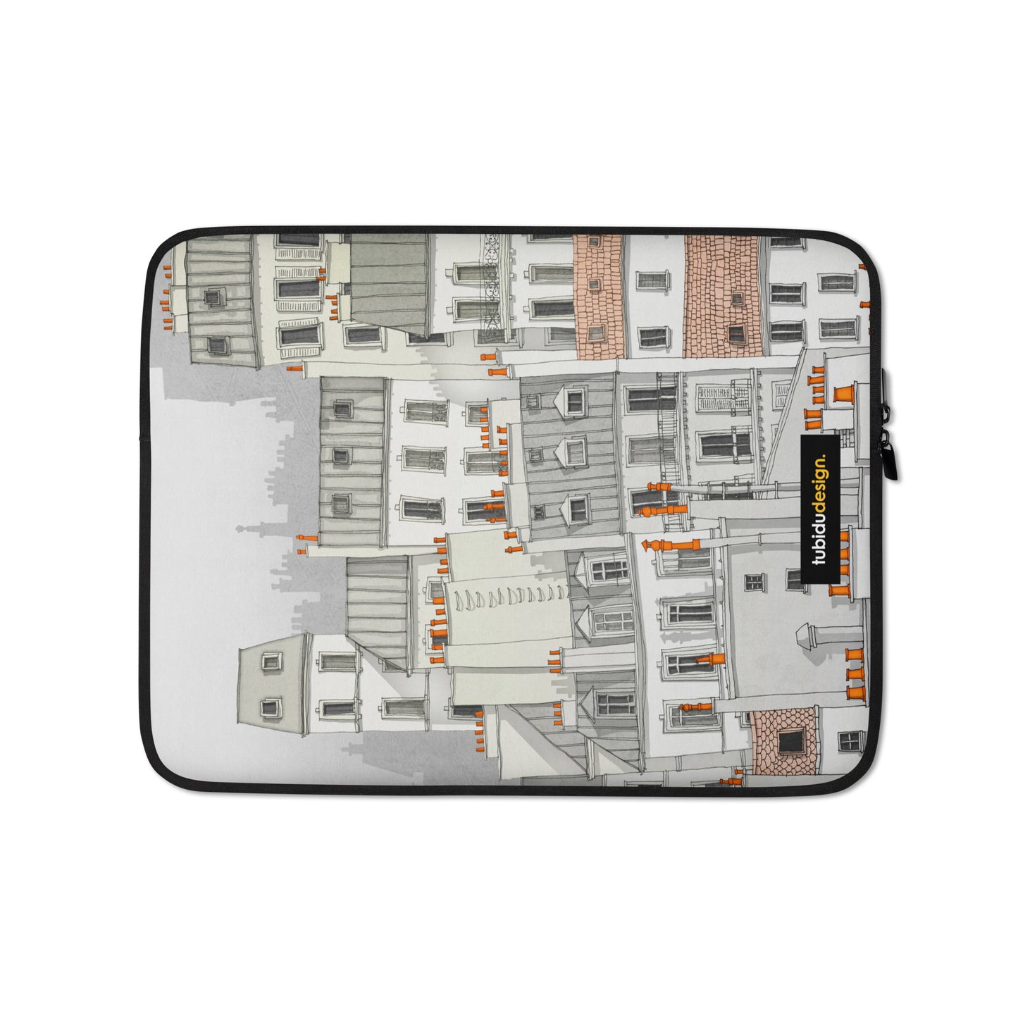 Paris Montmartre (white) - Illustrated Laptop Sleeve