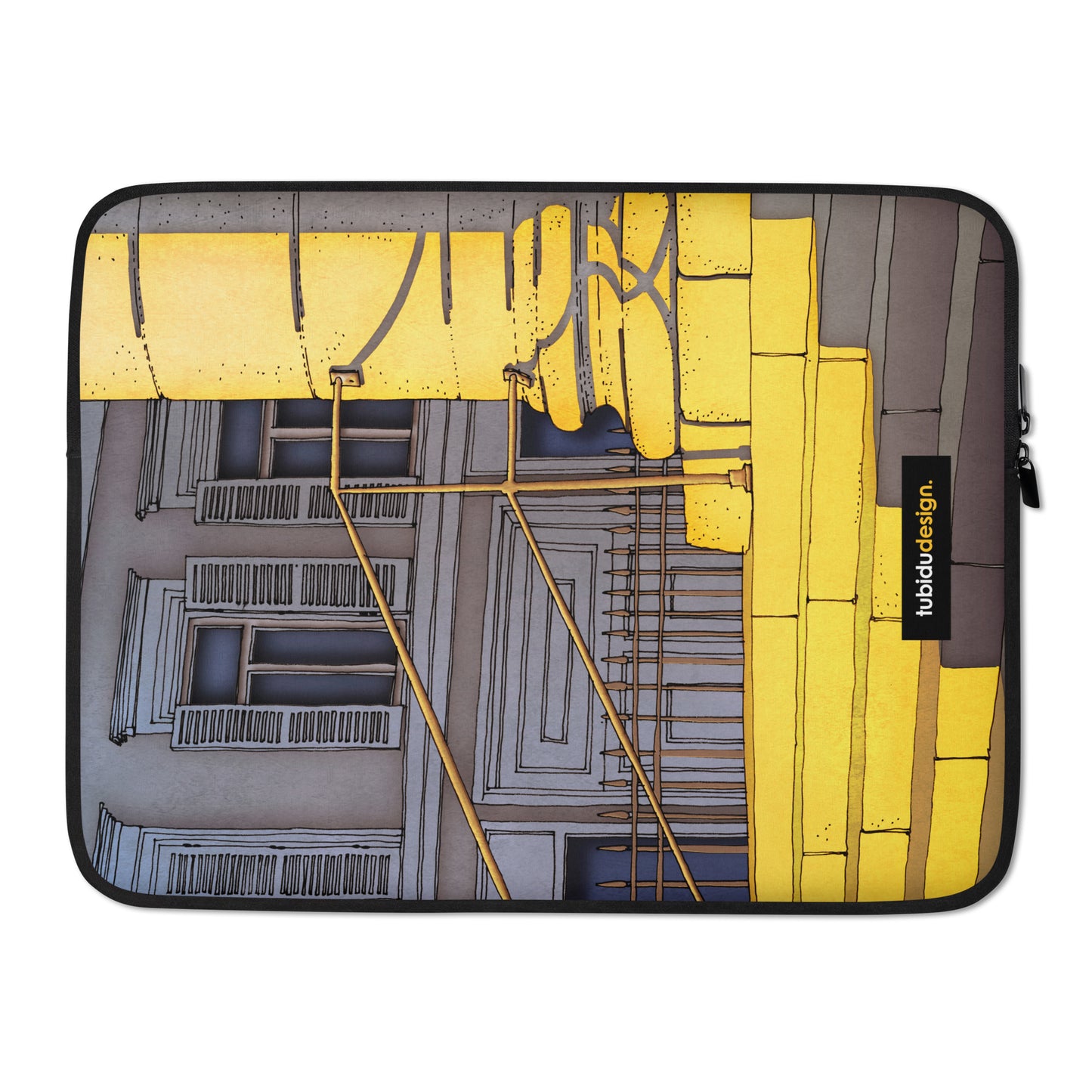 Bonjour Paris - Illustrated Laptop Sleeve