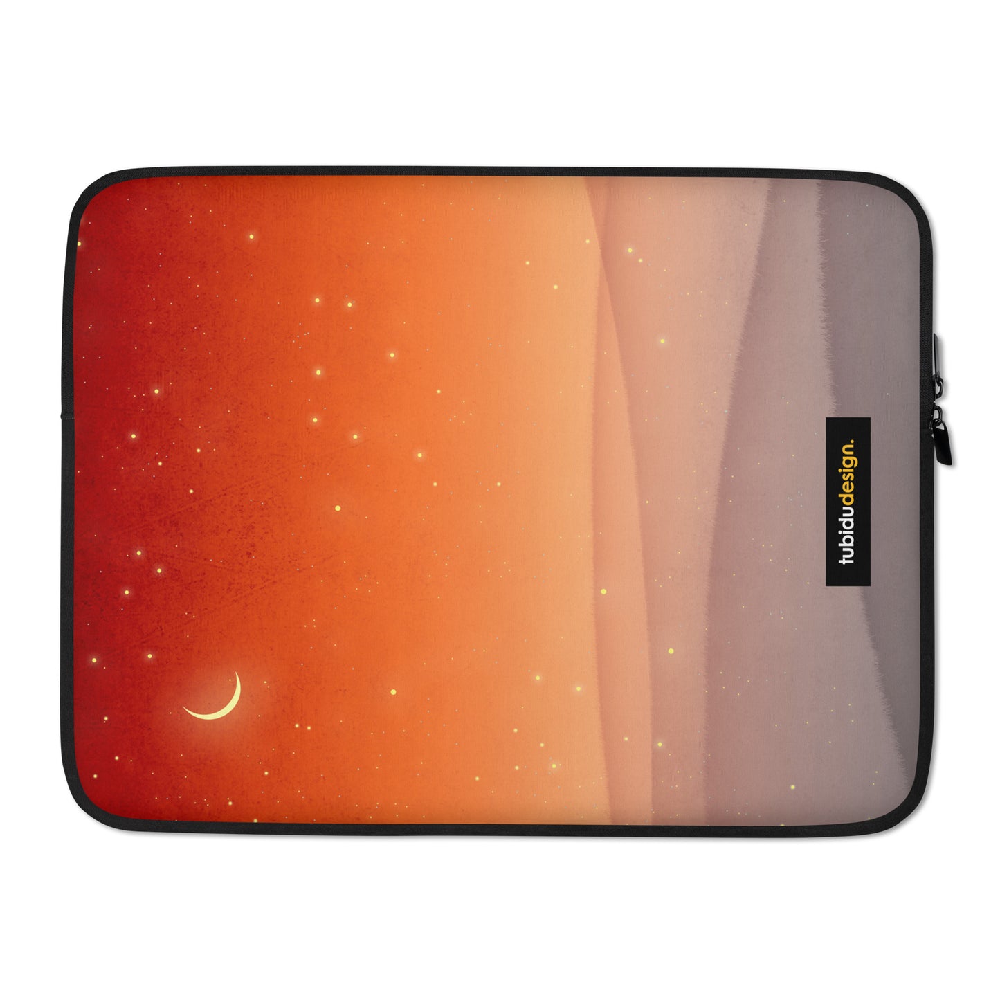 Moonrise (red) - Illustrated Laptop Sleeve