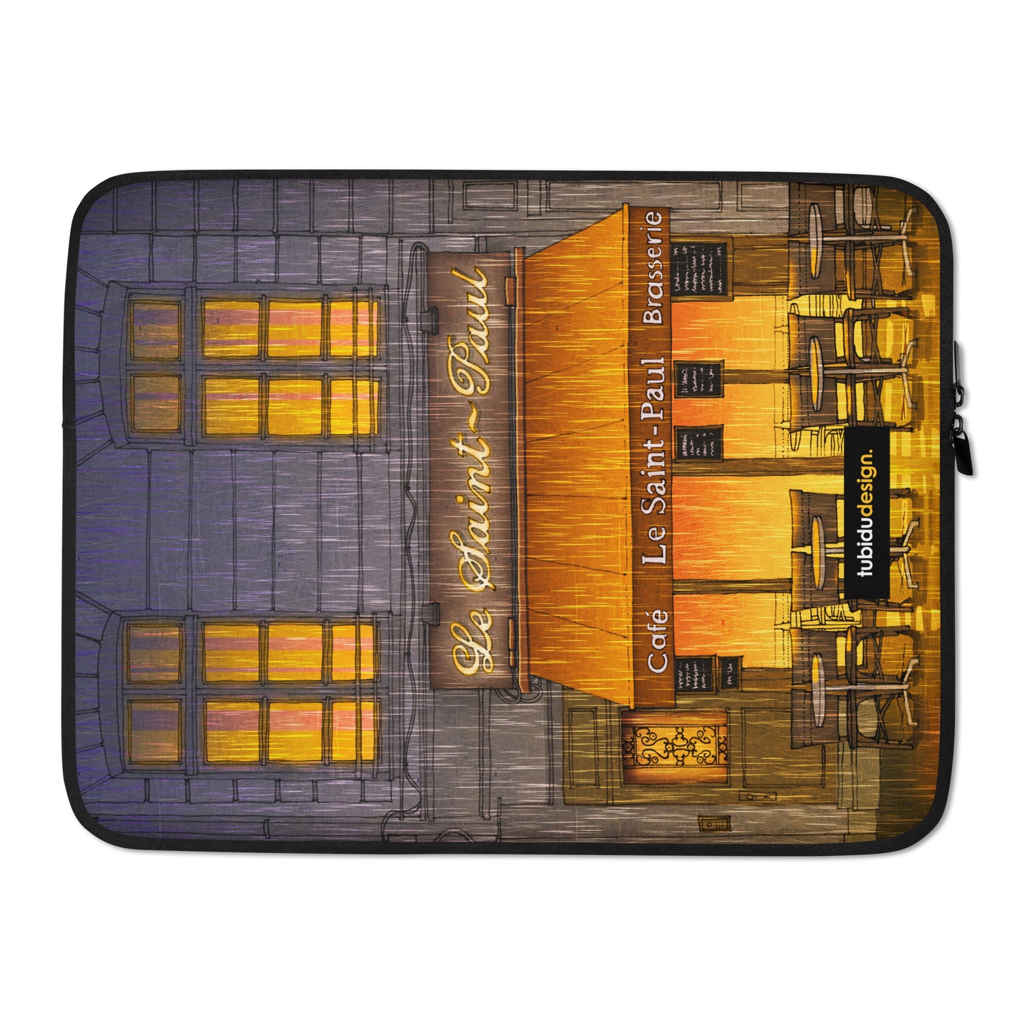 Rainy day - Illustrated Laptop Sleeve