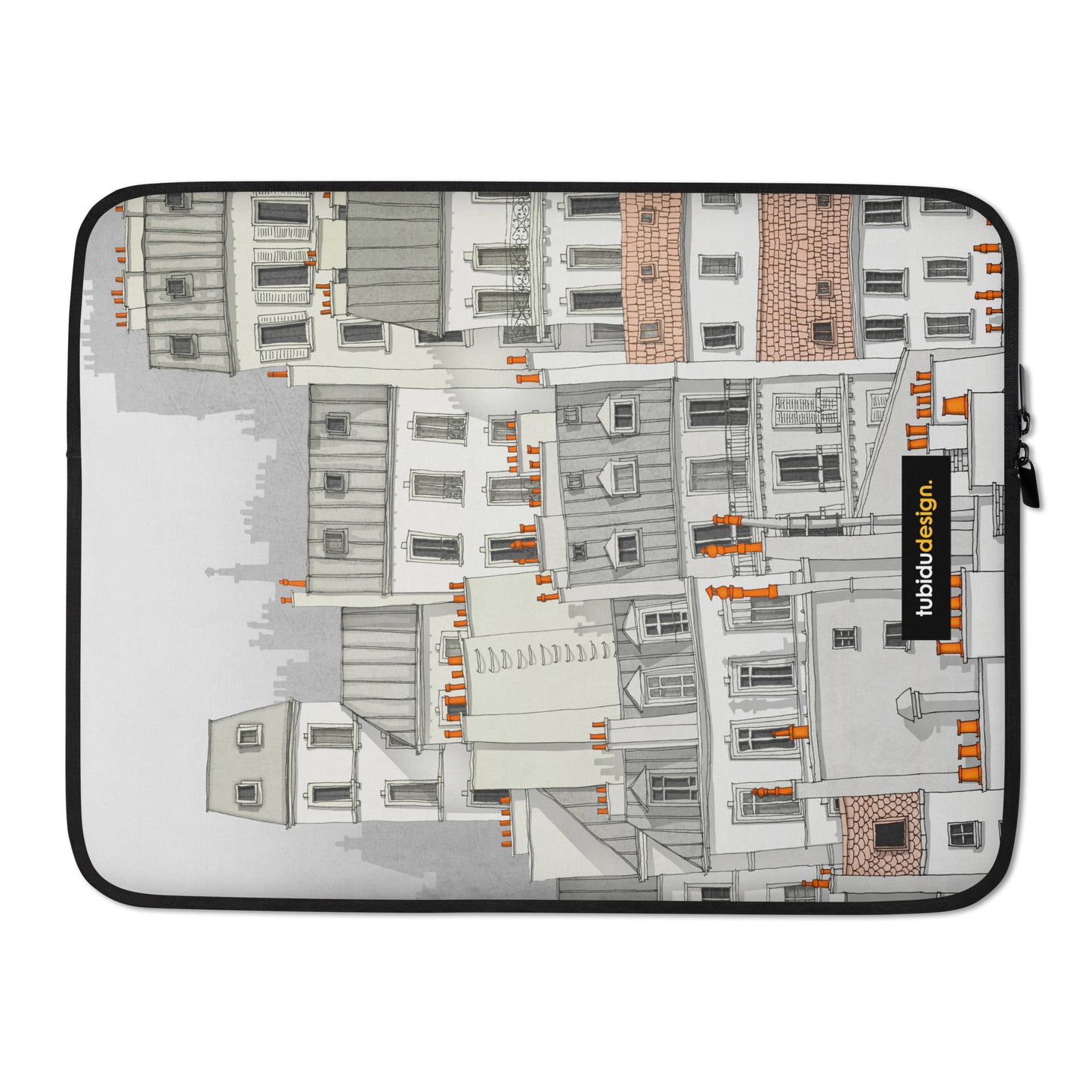 Paris Montmartre (white) - Illustrated Laptop Sleeve