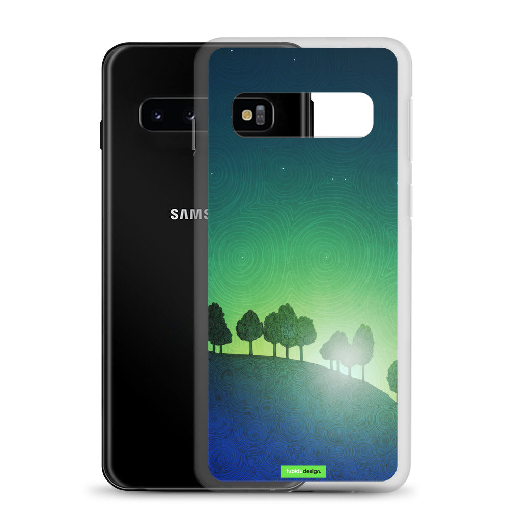 First streak of dawn (green) - Illustrated Samsung Phone Case