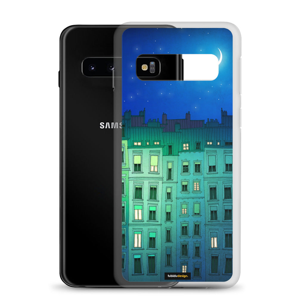 Sleepy night - Illustrated Samsung Phone Case