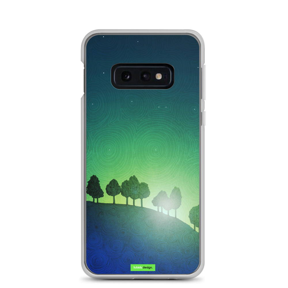 First streak of dawn (green) - Illustrated Samsung Phone Case