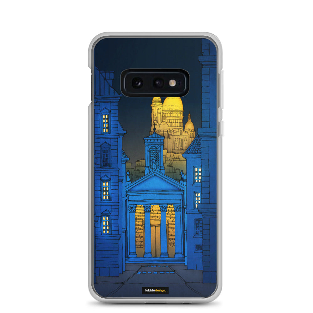 Sacre Coeur (night, blue version) - Illustrated Samsung Phone Case