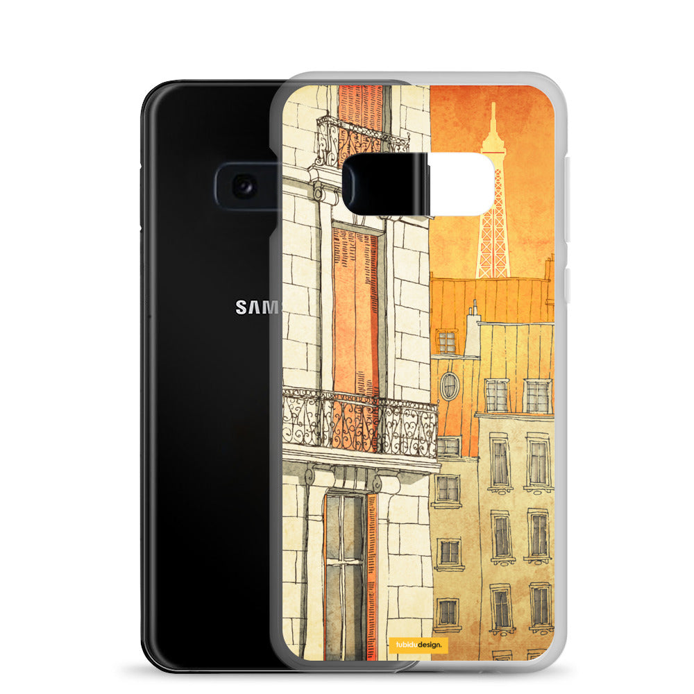 Paris windows - Illustrated Samsung Phone Case