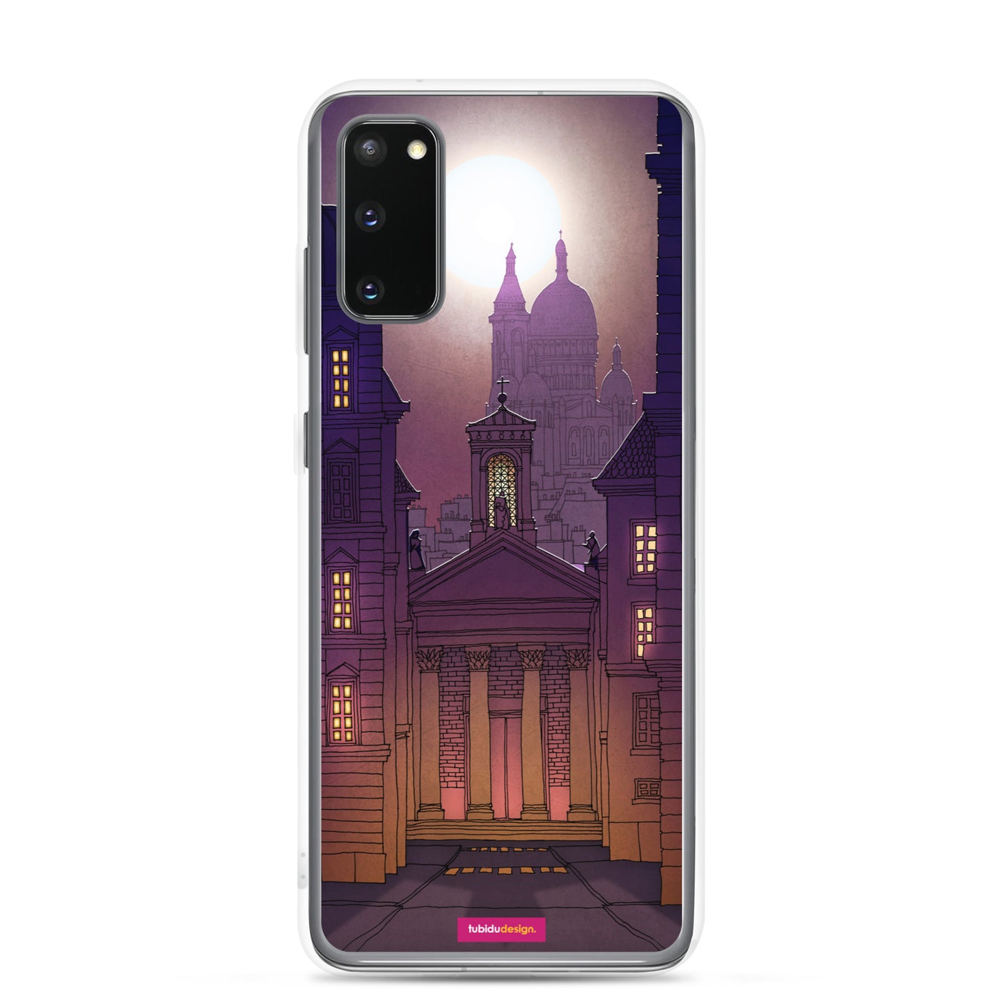 Sacre Coeur (deep purple) - Illustrated Samsung Phone Case