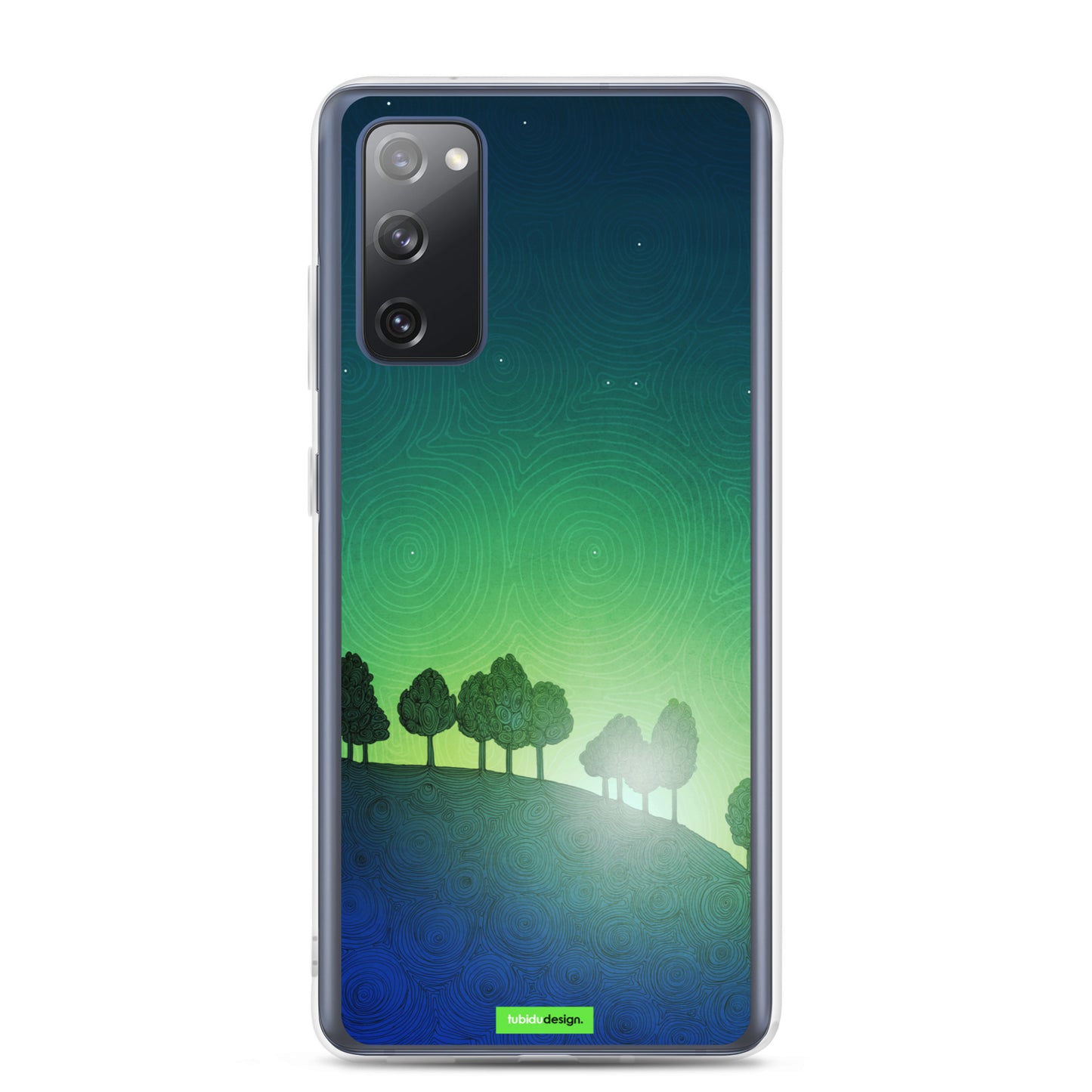 First streak of dawn (green) - Illustrated Samsung Phone Case