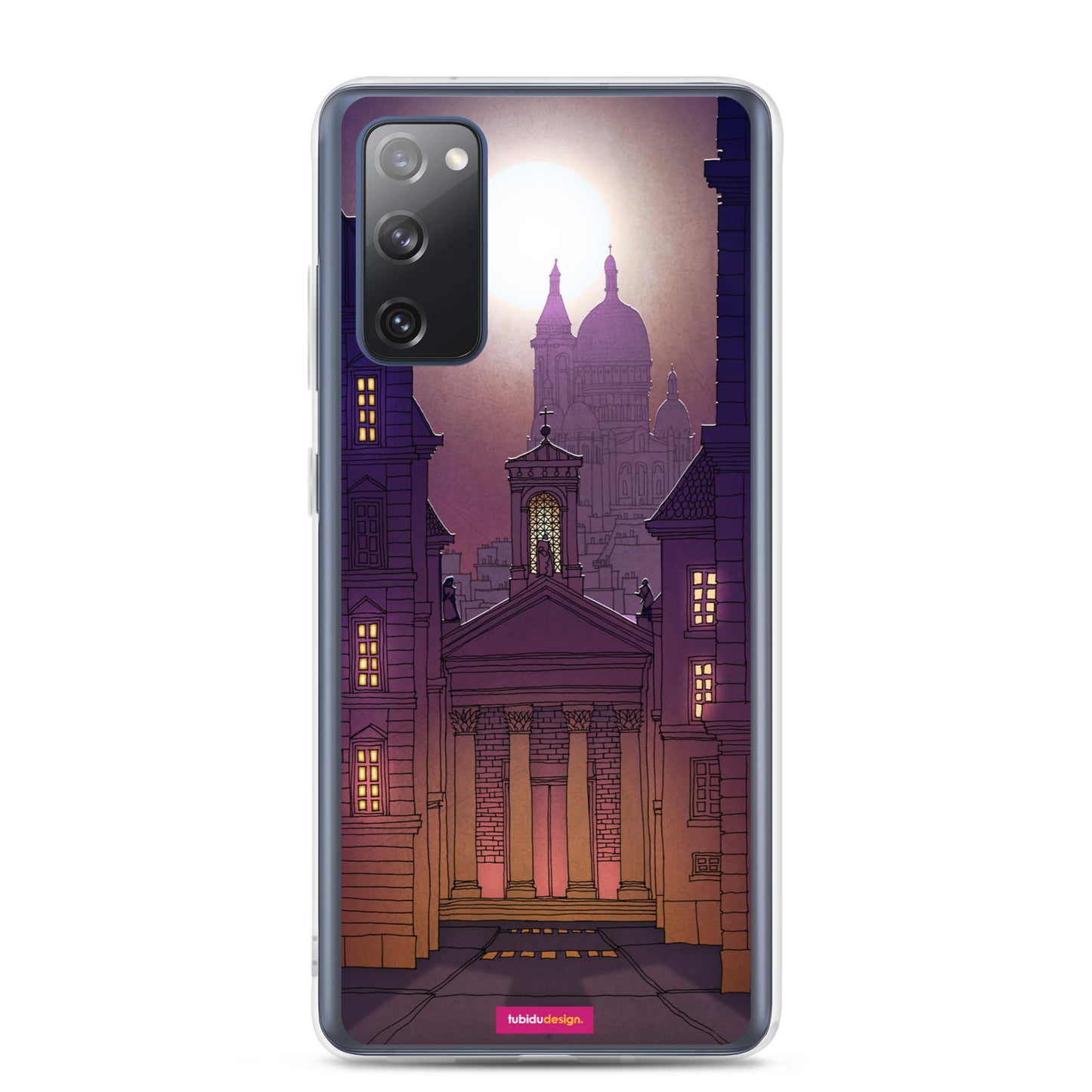 Sacre Coeur (deep purple) - Illustrated Samsung Phone Case