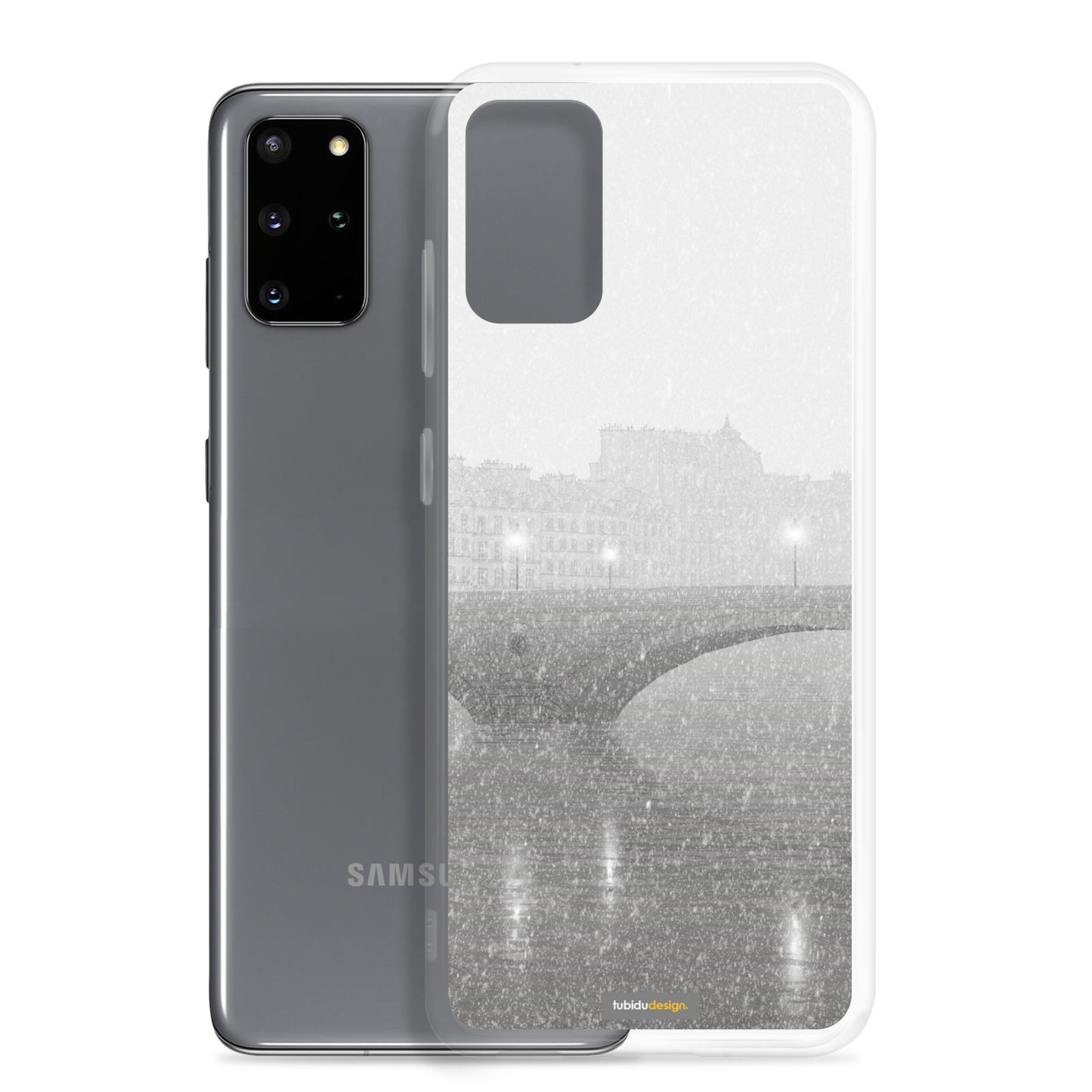 Ile Saint Louis (grey) - Illustrated Samsung Phone Case