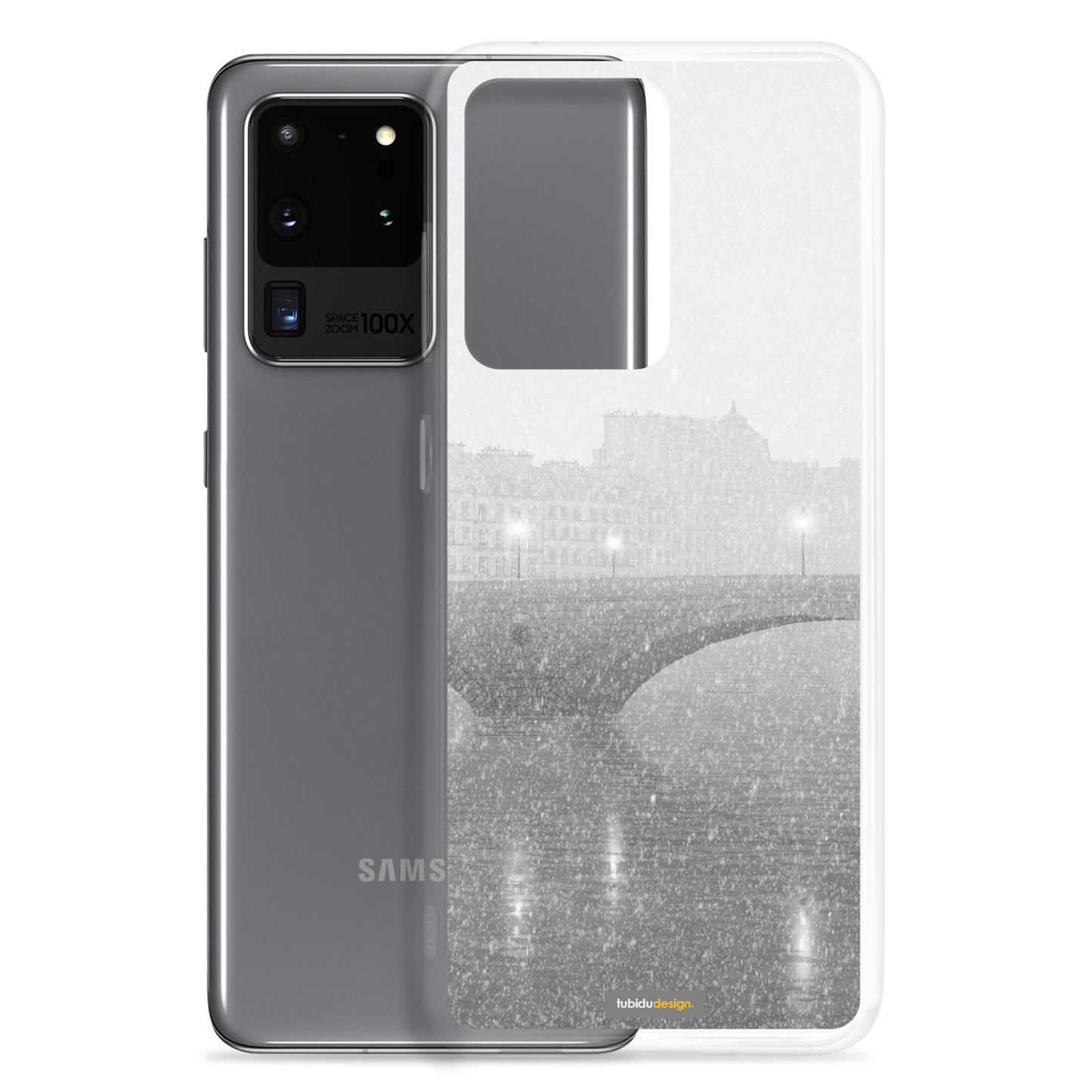 Ile Saint Louis (grey) - Illustrated Samsung Phone Case