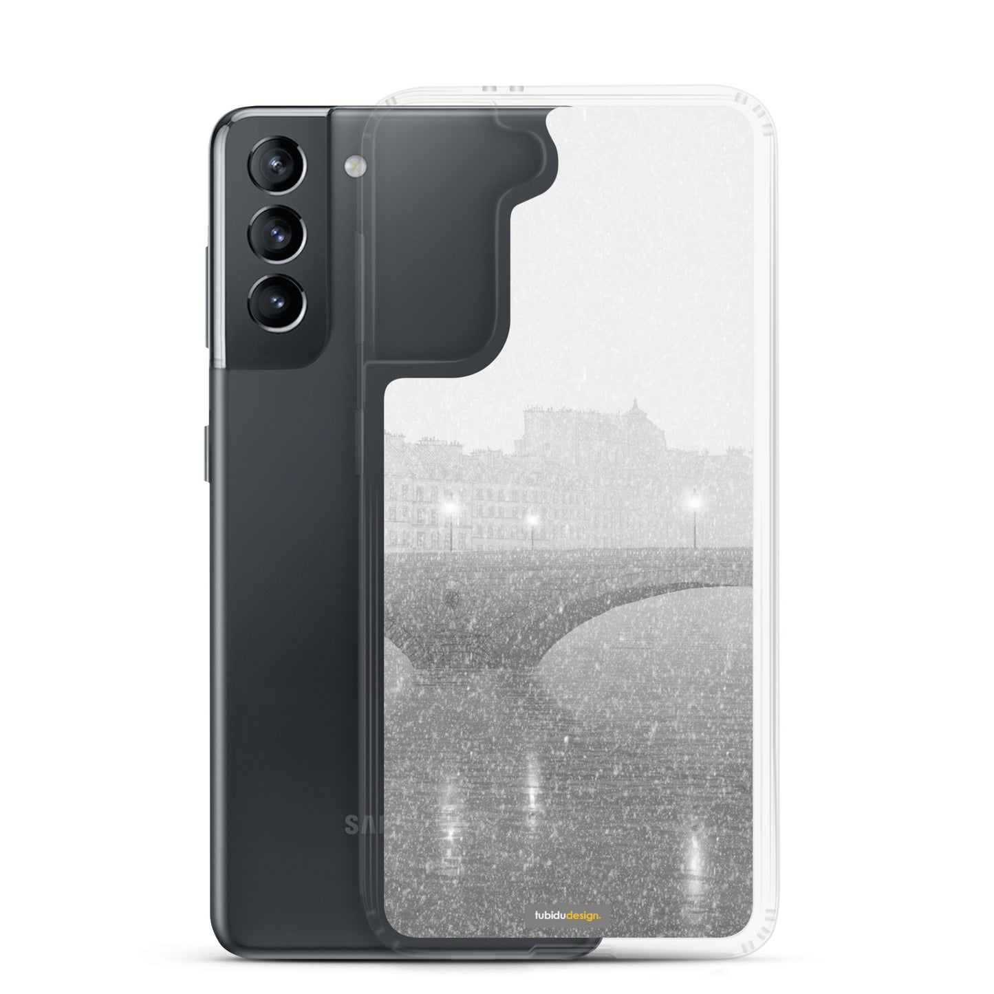 Ile Saint Louis (grey) - Illustrated Samsung Phone Case