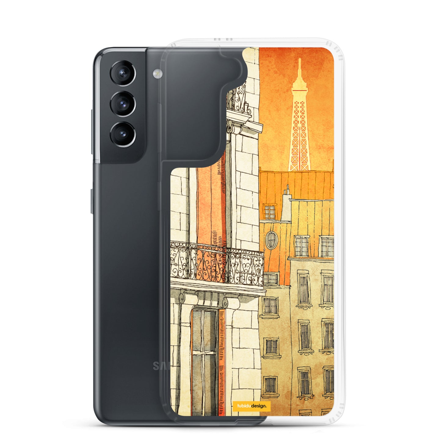 Paris windows - Illustrated Samsung Phone Case