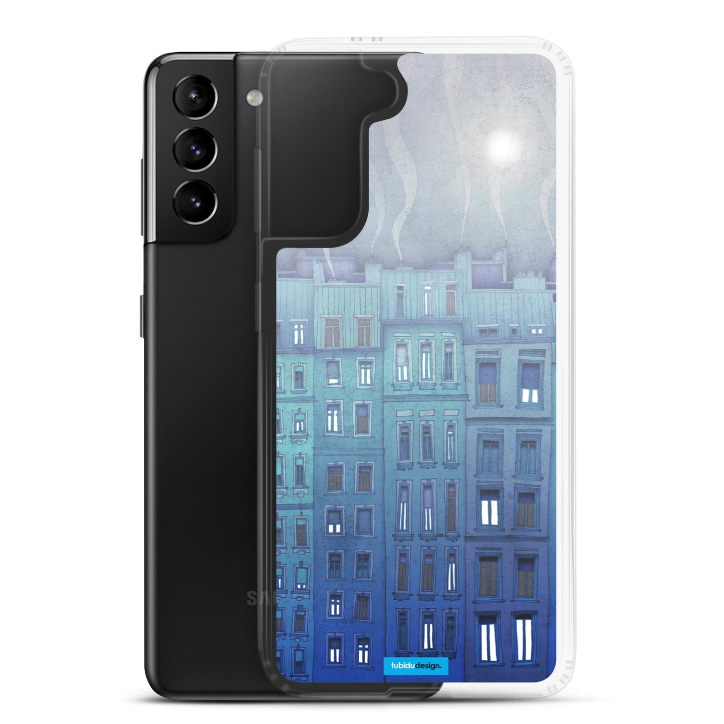 Foggy day in Paris - Illustrated Samsung Phone Case