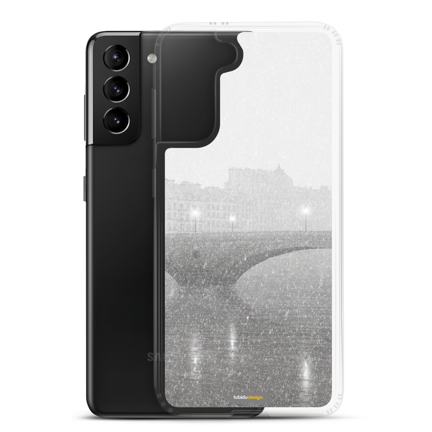 Ile Saint Louis (grey) - Illustrated Samsung Phone Case