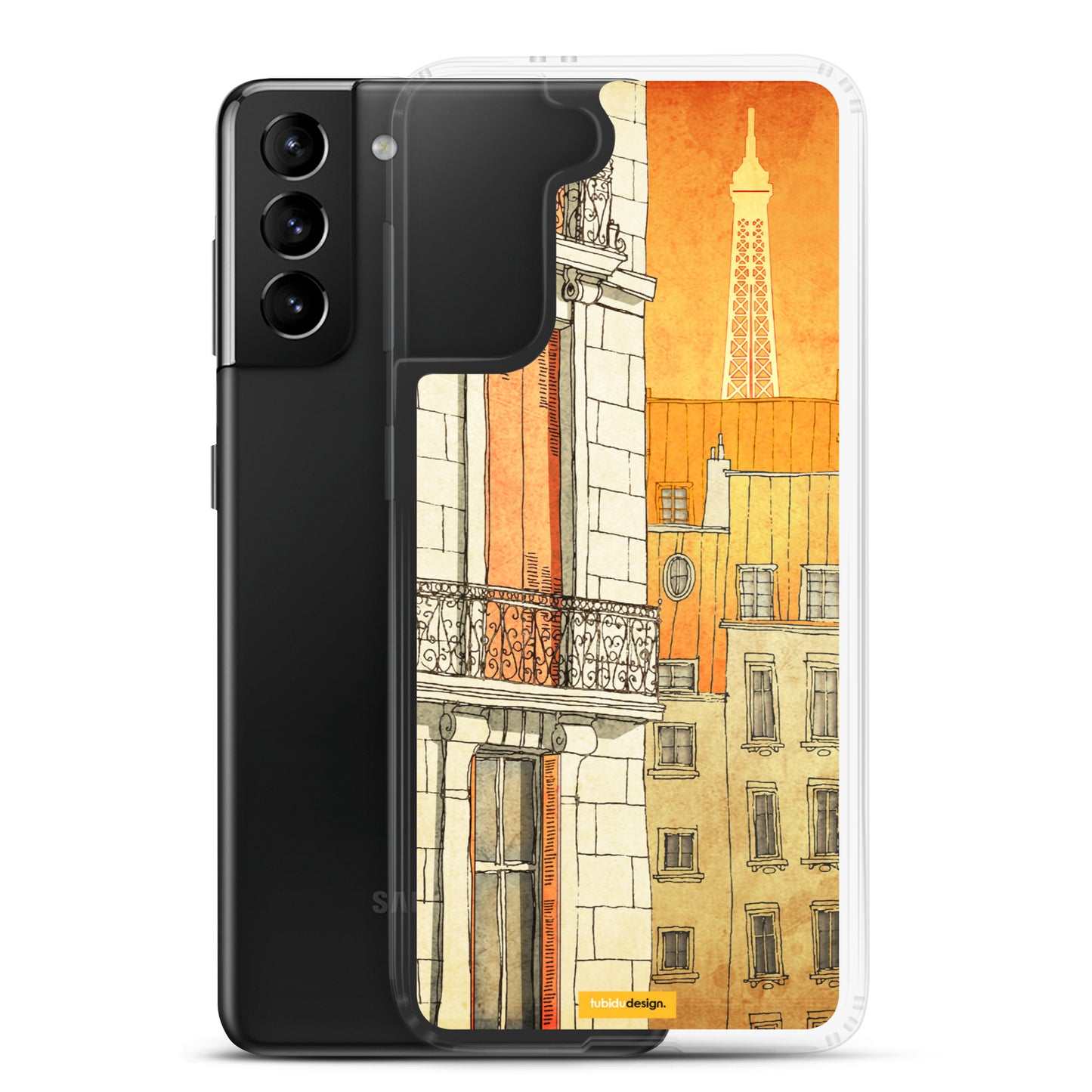 Paris windows - Illustrated Samsung Phone Case