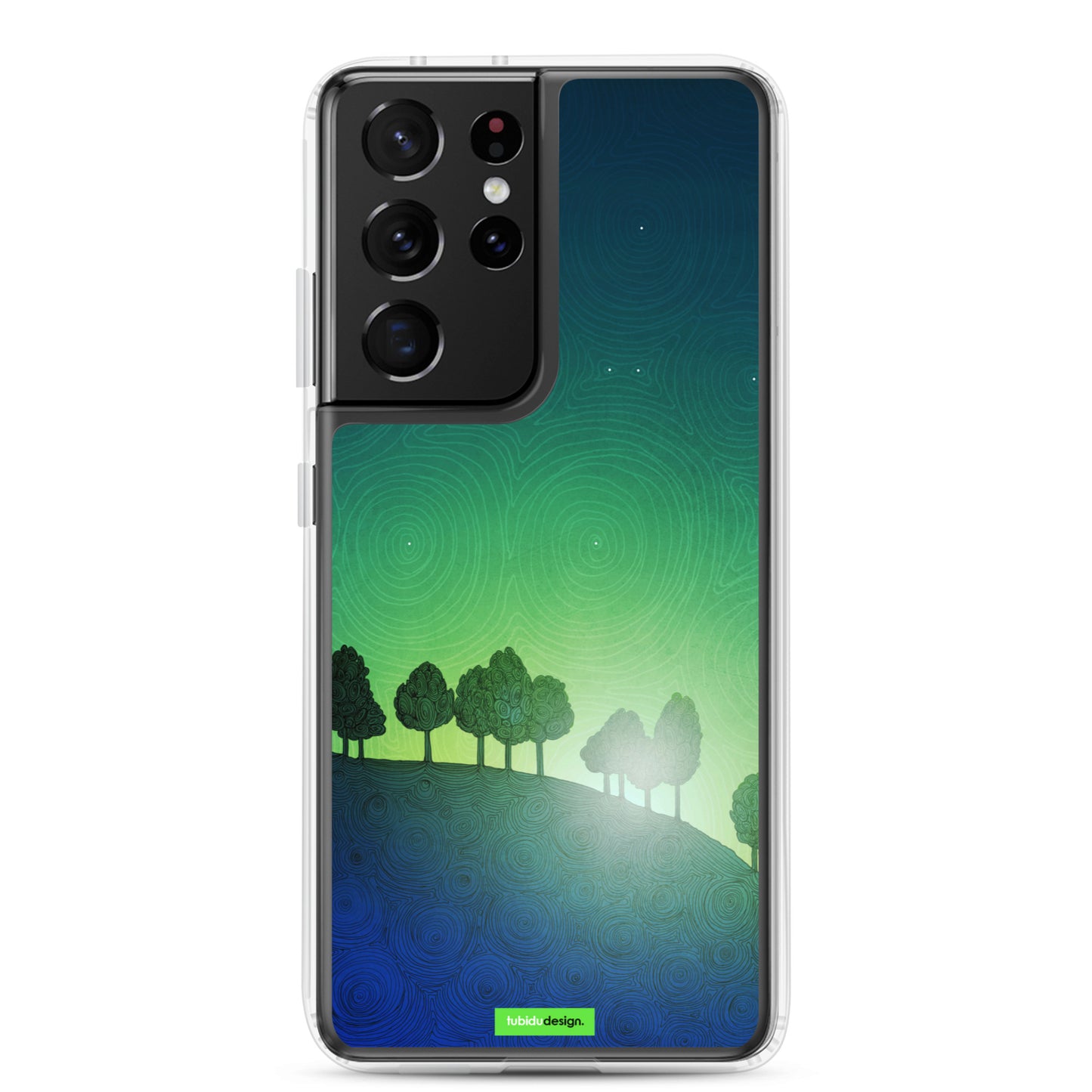 First streak of dawn (green) - Illustrated Samsung Phone Case