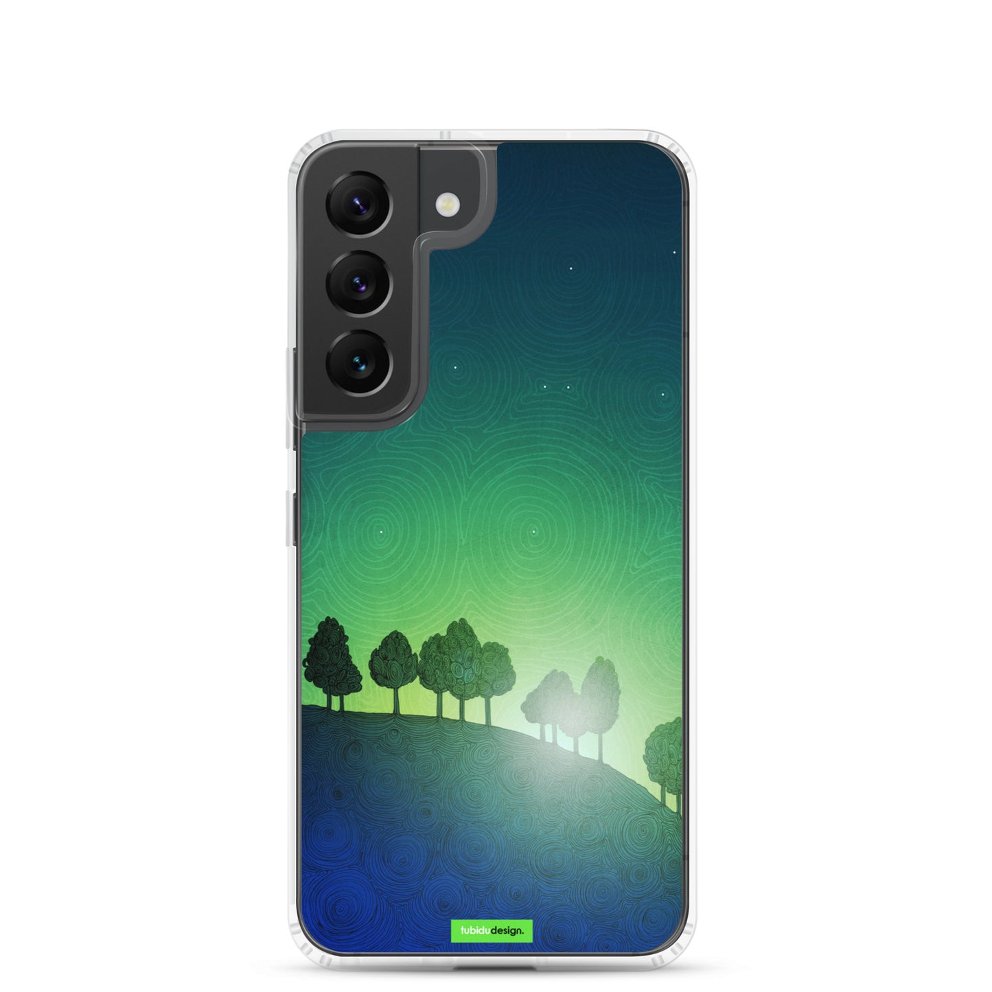 First streak of dawn (green) - Illustrated Samsung Phone Case