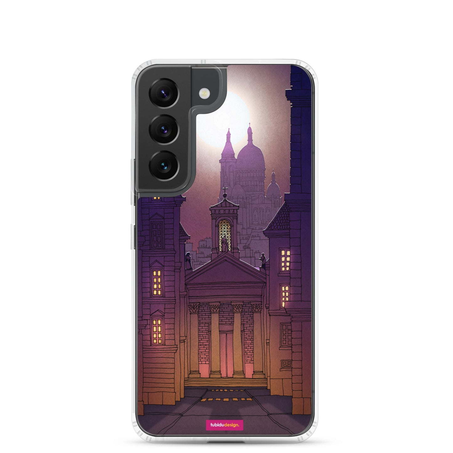 Sacre Coeur (deep purple) - Illustrated Samsung Phone Case