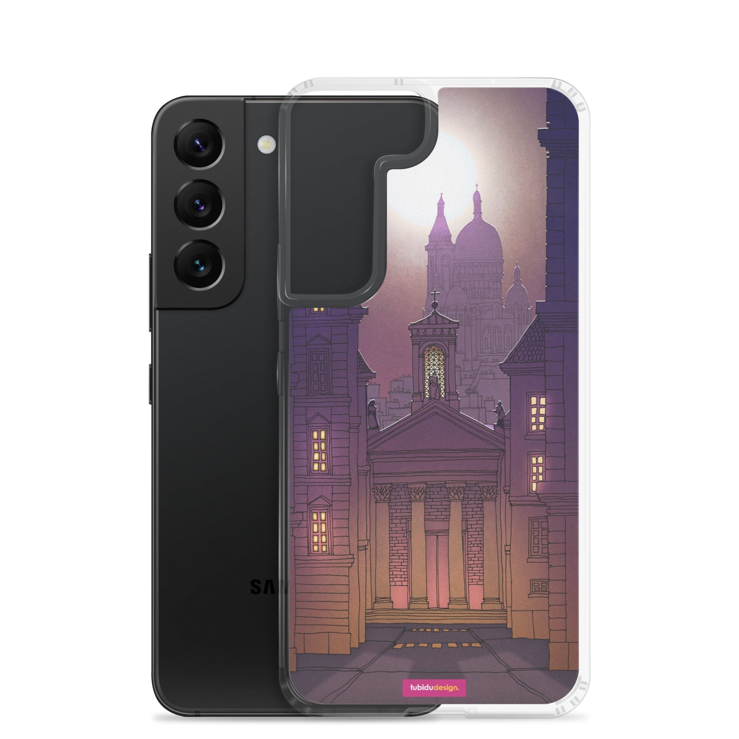 Sacre Coeur (deep purple) - Illustrated Samsung Phone Case