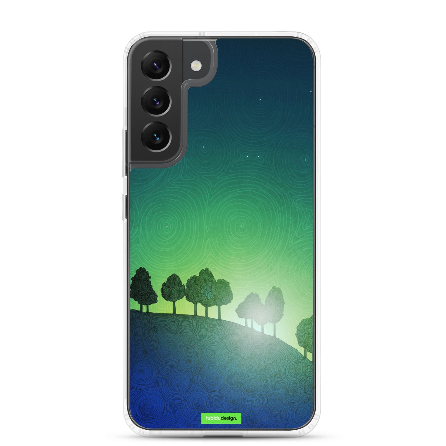 First streak of dawn (green) - Illustrated Samsung Phone Case