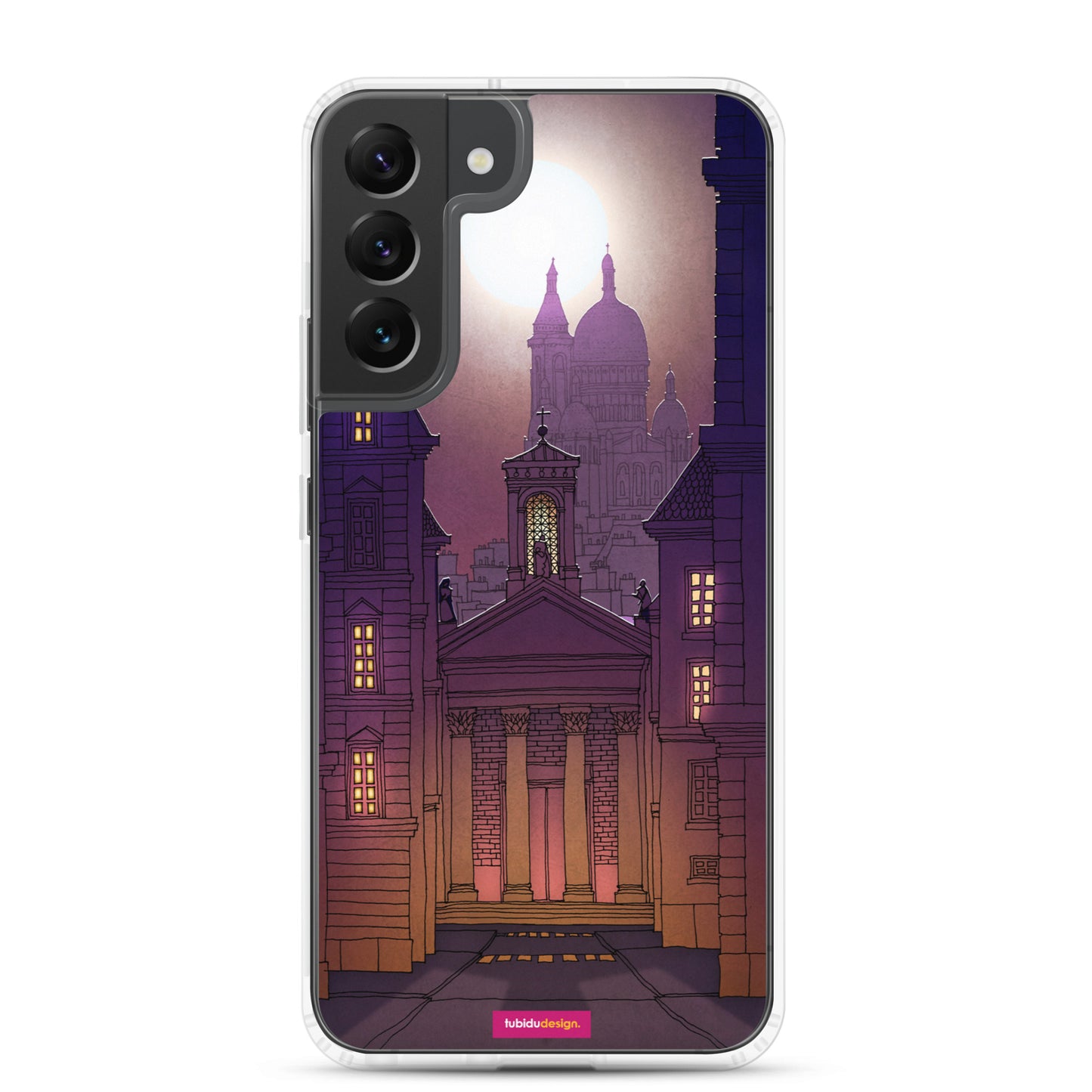 Sacre Coeur (deep purple) - Illustrated Samsung Phone Case