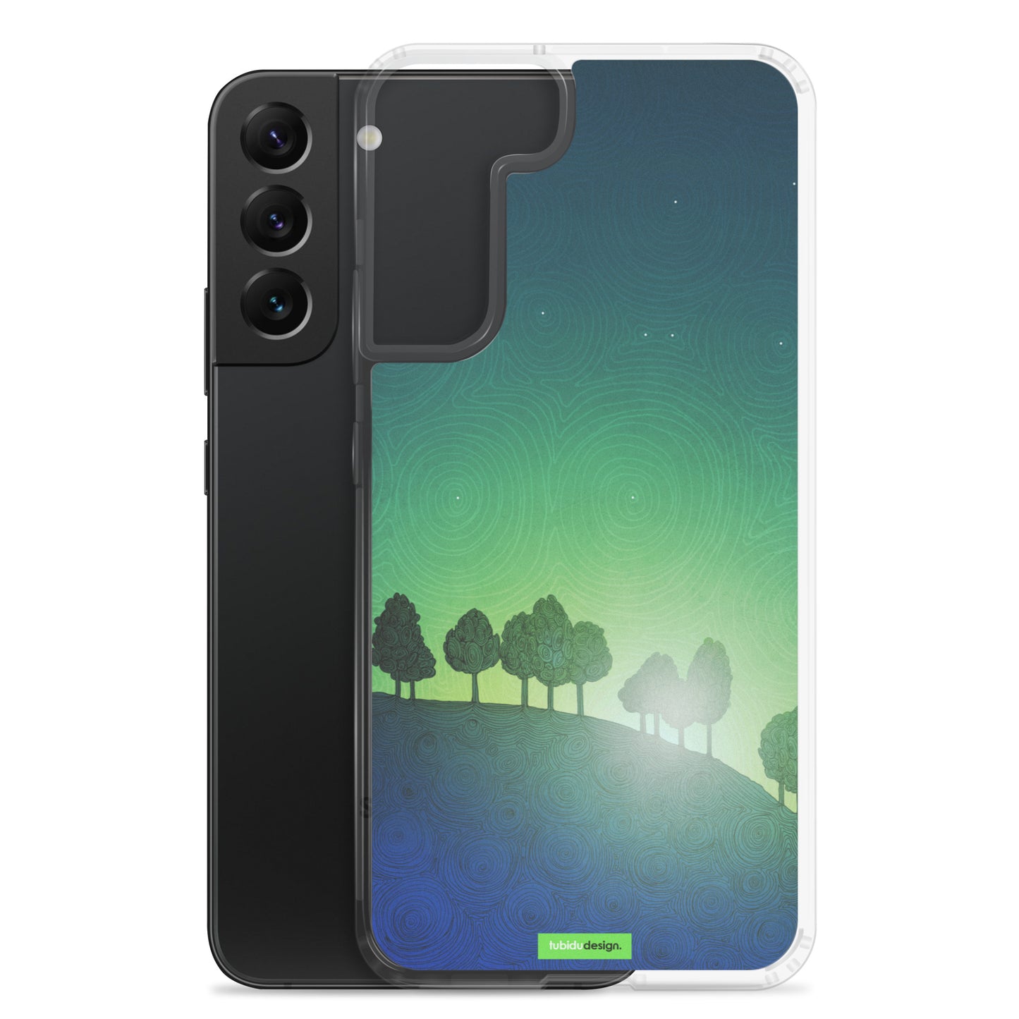 First streak of dawn (green) - Illustrated Samsung Phone Case