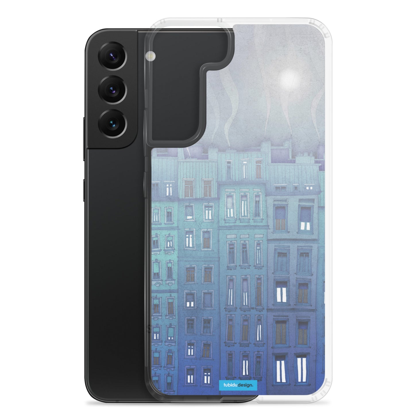 Foggy day in Paris - Illustrated Samsung Phone Case