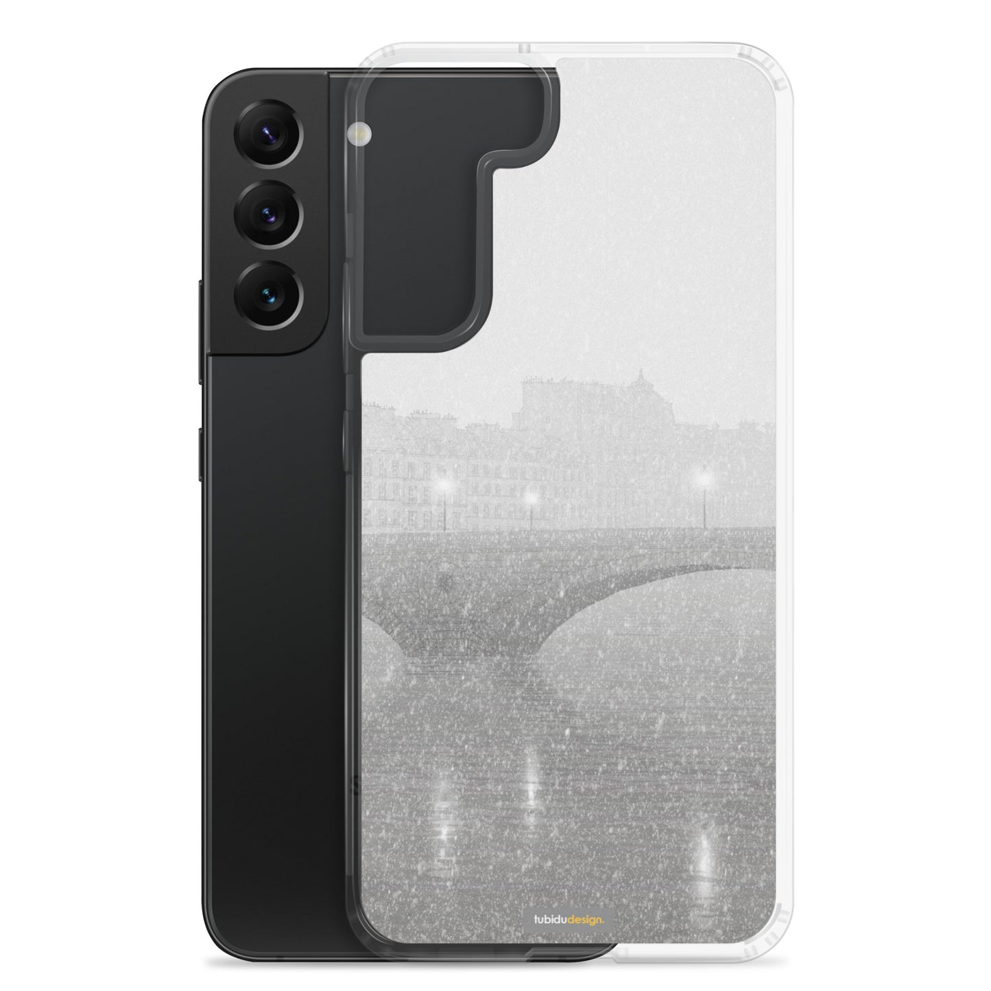 Ile Saint Louis (grey) - Illustrated Samsung Phone Case