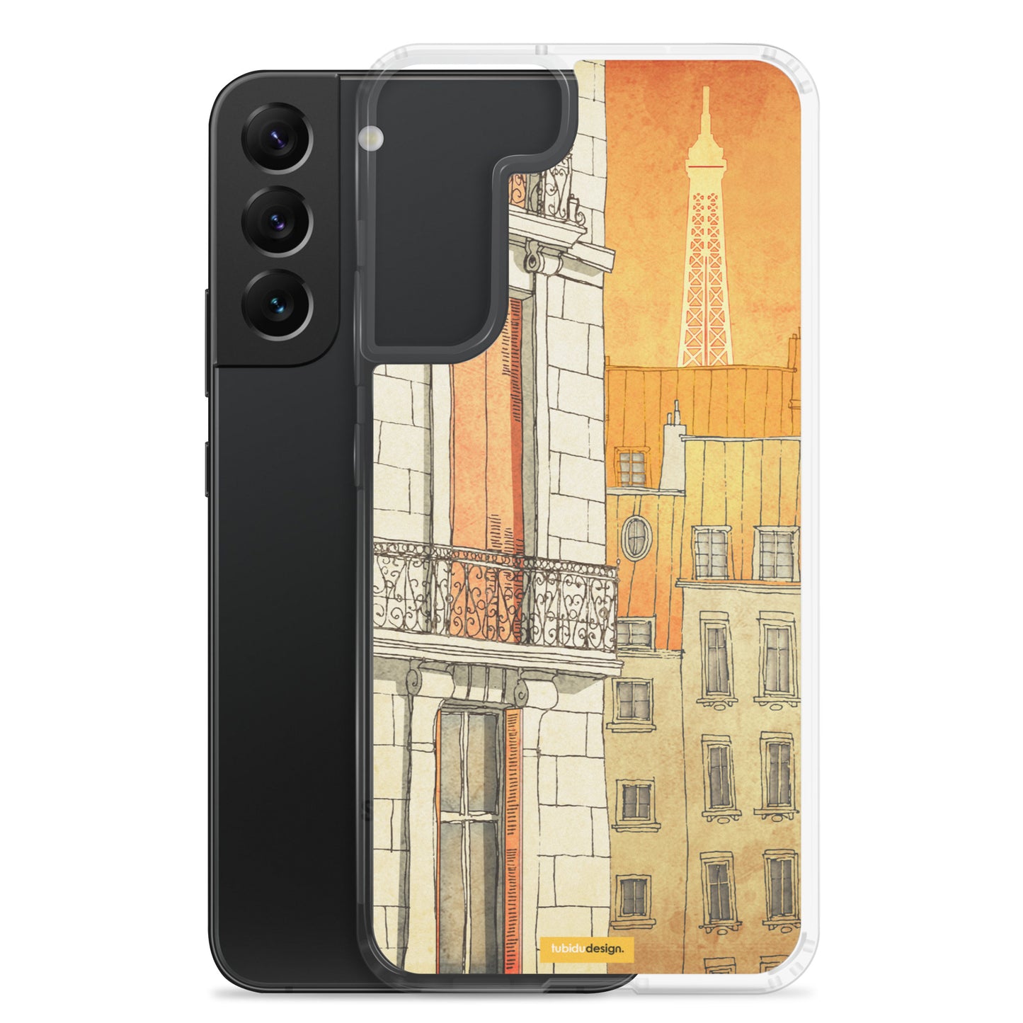 Paris windows - Illustrated Samsung Phone Case