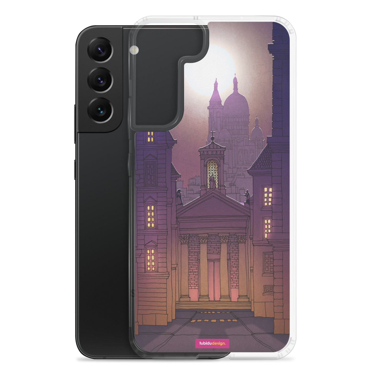 Sacre Coeur (deep purple) - Illustrated Samsung Phone Case