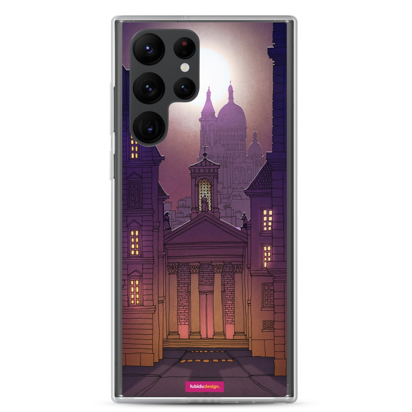 Sacre Coeur (deep purple) - Illustrated Samsung Phone Case