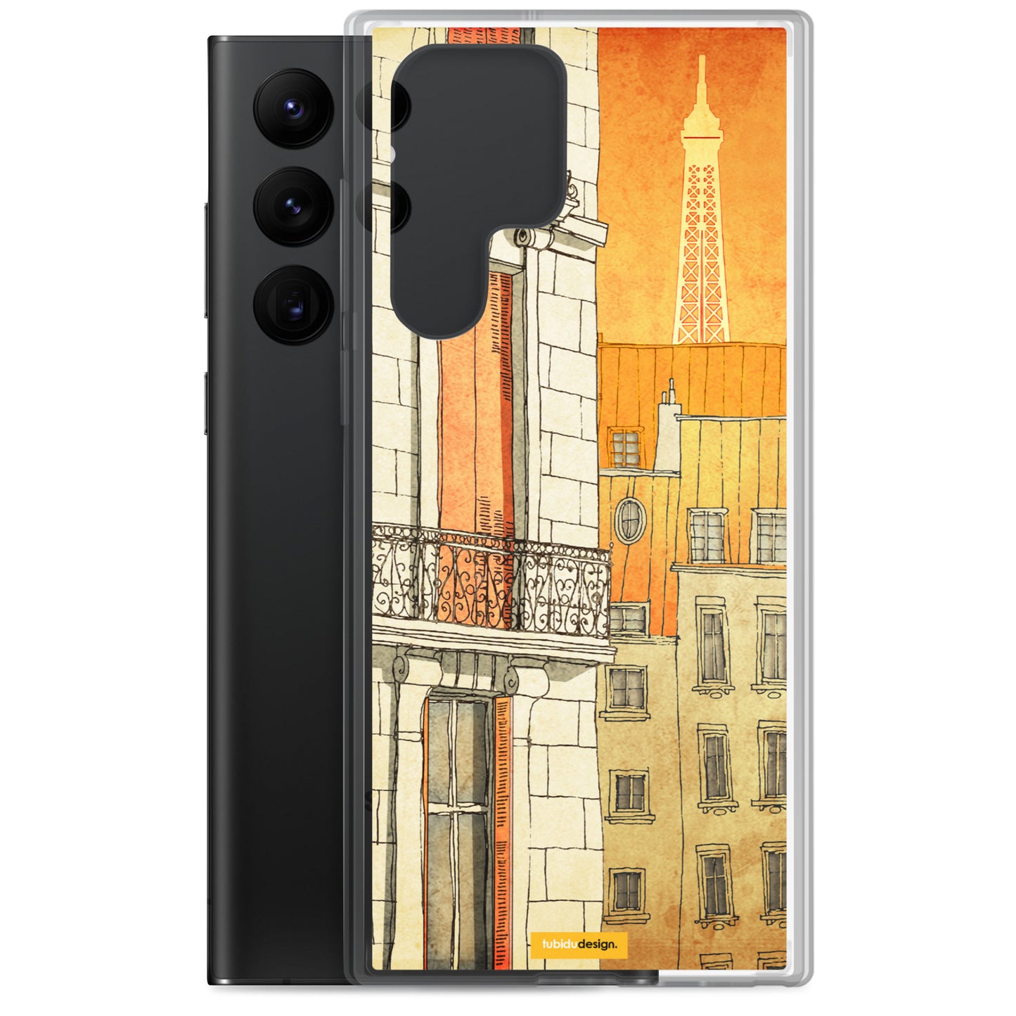 Paris windows - Illustrated Samsung Phone Case