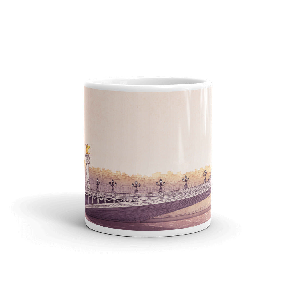 Paris, Pont Alexandre III. - Illustrated Mug No.8